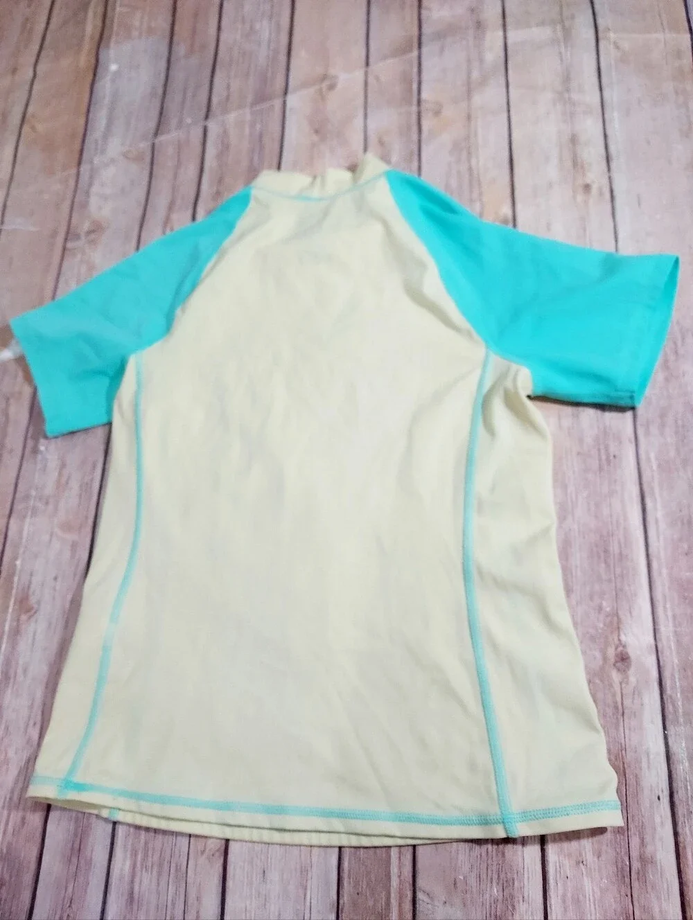 Lands End Kids Rash Guard Swim Shirt 10S/12S
